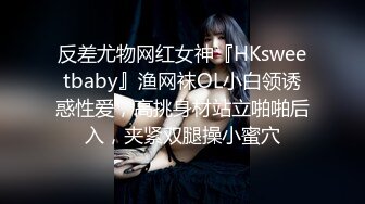 反差尤物网红女神『HKsweetbaby』渔网袜OL小白领诱惑性爱，高挑身材站立啪啪后入，夹紧双腿操小蜜穴