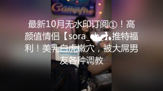 最新10月无水印订阅①！高颜值情侣【sora_ch_】推特福利！美乳白虎嫩穴，被大屌男友各种调教