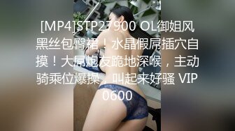 [MP4]STP27900 OL御姐风黑丝包臀裙！水晶假屌插穴自摸！大屌炮友跪地深喉，主动骑乘位爆操，叫起来好骚 VIP0600